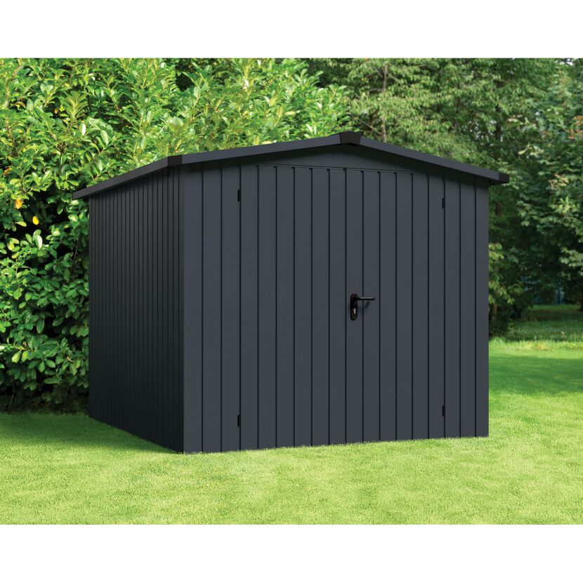 Gerätehaus 'Euroline ESD6 Trend-Sk' anthrazitgrau 237 x 277 x 203 cm, Doppeltür