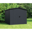 Gerätehaus 'Euroline ESD6 Trend-Sk' anthrazitgrau 237 x 277 x 203 cm, Doppeltür