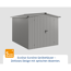 Gerätehaus 'Euroline ESD6 Trend-Sk' graualuminium 237 x 277 x 203 cm, Doppeltür
