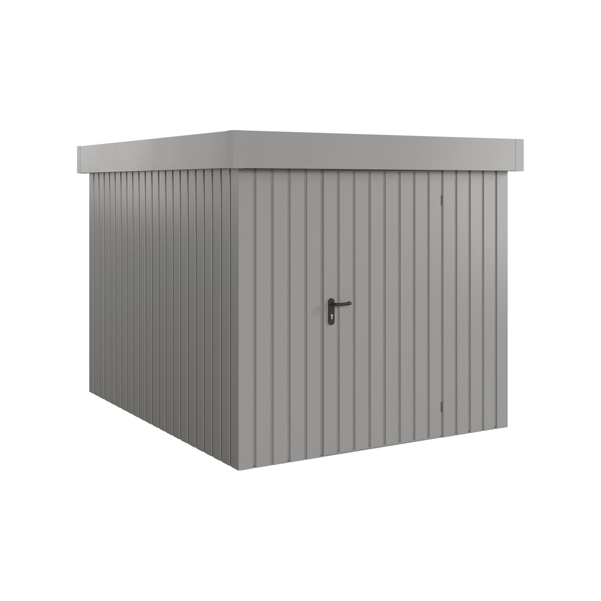 Gerätehaus 'Euroline EFD6 Trend-Sk' graualuminium 229 x 277 x 203 cm, Einzeltür