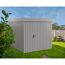 Gerätehaus 'Euroline EFD6 Trend-Sk' graualuminium 229 x 277 x 203 cm, Einzeltür