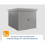 Gerätehaus 'Euroline EFD6 Trend-Sk' graualuminium 229 x 277 x 203 cm, Doppeltür