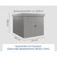 Gerätehaus 'Euroline EFD6 Trend-Sk' graualuminium 229 x 277 x 203 cm, Doppeltür