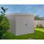 Gerätehaus 'Euroline EFD6 Trend-Sk' graualuminium 229 x 277 x 203 cm, Doppeltür
