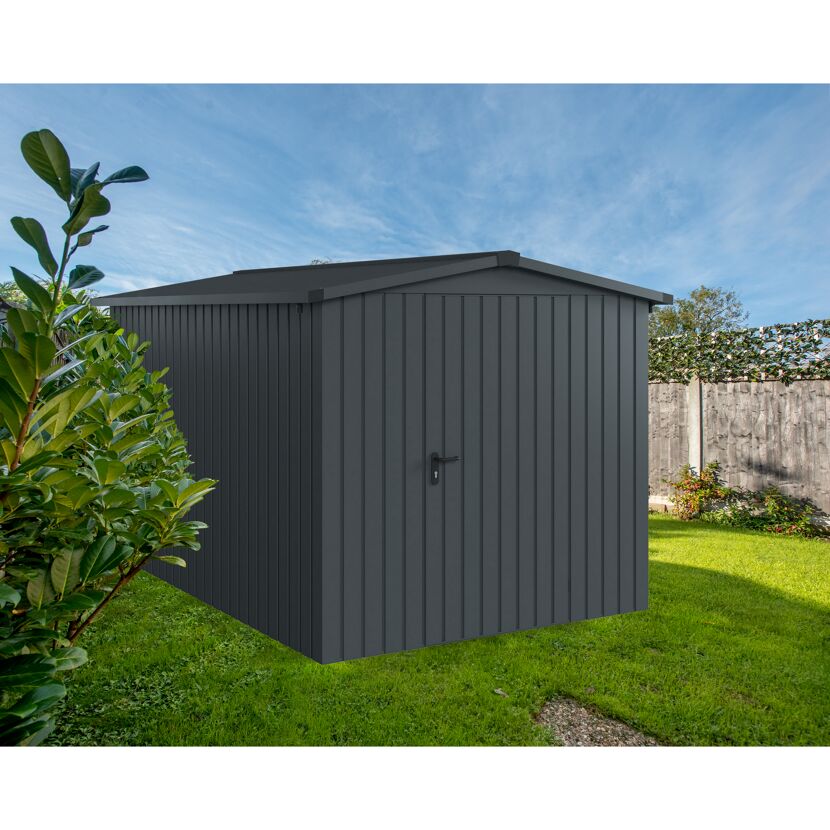Gerätehaus 'Euroline ESD7 Trend-Sk' anthrazitgrau 237 x 325 x 203 cm, Einzeltür