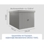 Gerätehaus 'Euroline EFD7 Trend-Sk' graualuminium 229 x 325 x 203 cm, Doppeltür