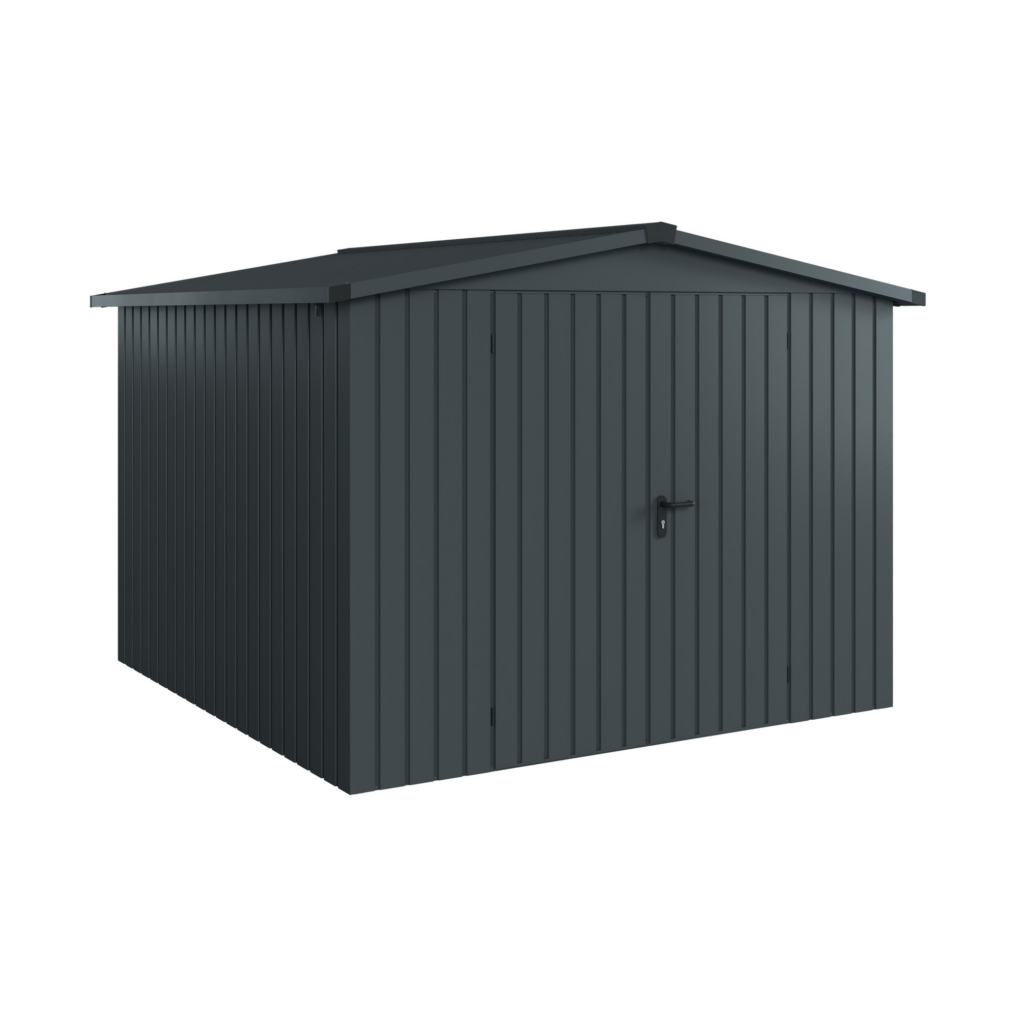 Gerätehaus 'Euroline ESD10 Trend-Sk' anthrazitgrau 285 x 277 x 207 cm, Doppeltür