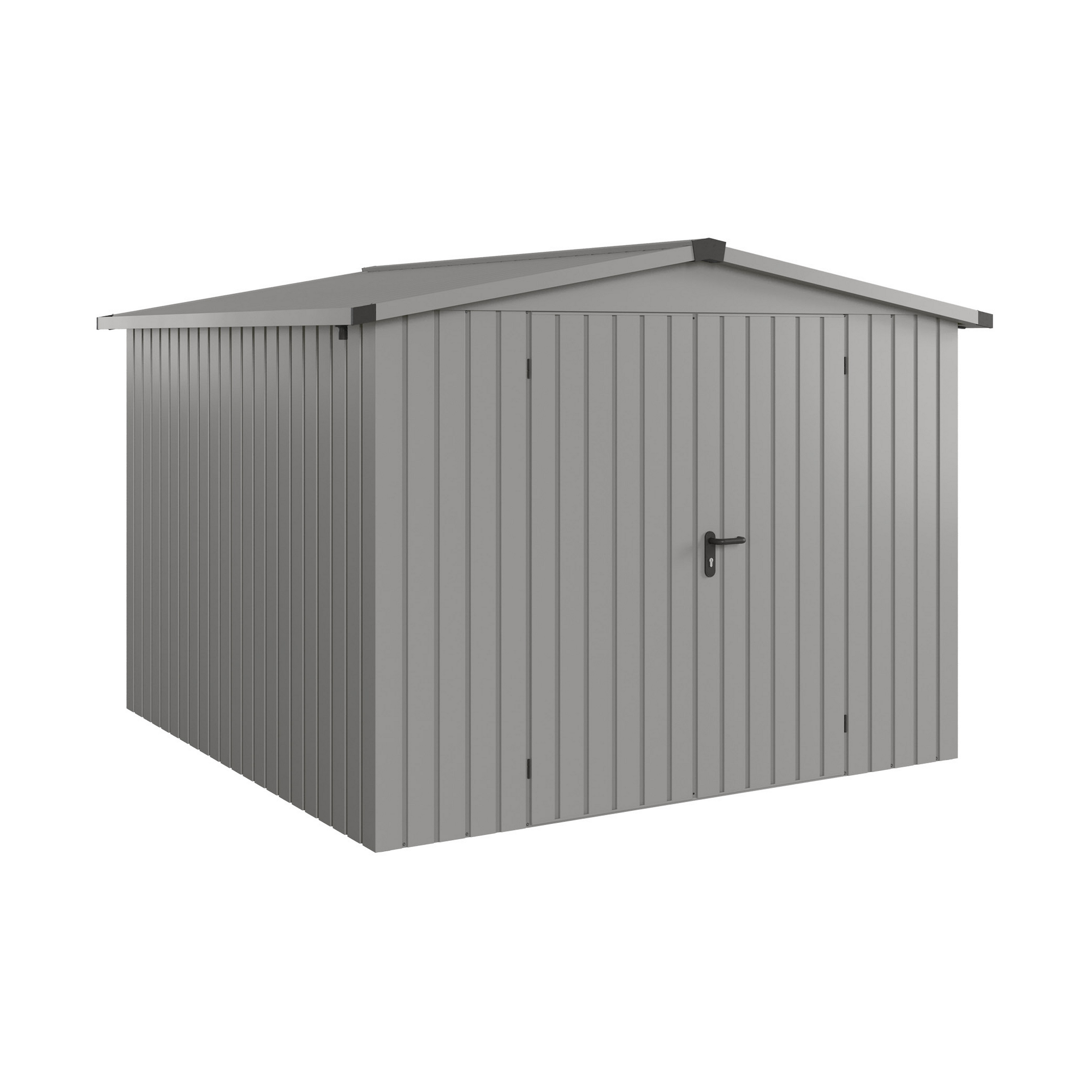 Gerätehaus 'Euroline ESD10 Trend-Sk' graualuminium 285 x 277 x 207 cm, Doppeltür
