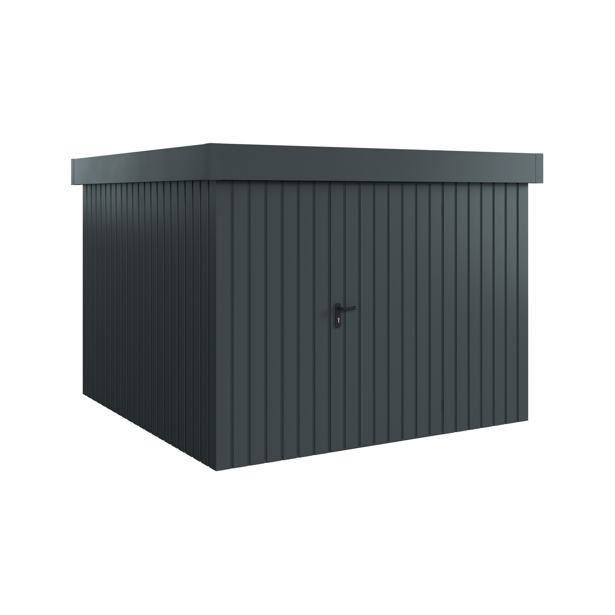 Gerätehaus 'Euroline EFD10 Trend-Sk' anthrazitgrau 277 x 277 x 207 cm, Einzeltür