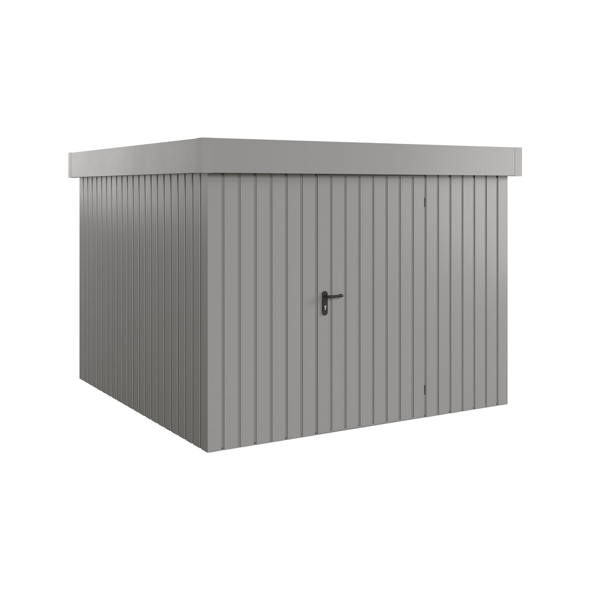 Gerätehaus 'Euroline EFD10 Trend-Sk' graualuminium 277 x 277 x 207 cm, Einzeltür