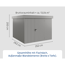 Gerätehaus 'Euroline EFD10 Trend-Sk' graualuminium 277 x 277 x 207 cm, Einzeltür