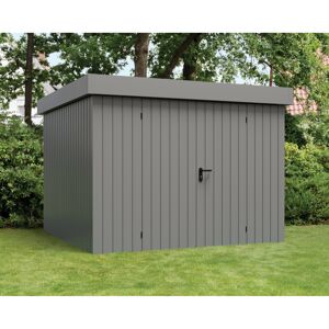Gerätehaus 'Euroline EFD10 Trend-Sk' graualuminium 277 x 277 x 207 cm, Doppeltür
