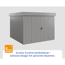 Gerätehaus 'Euroline EFD10 Trend-Sk' graualuminium 277 x 277 x 207 cm, Doppeltür