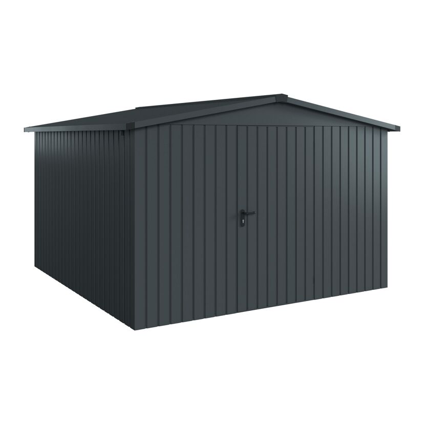 Gerätehaus 'Euroline ESD14 Trend-Sk' anthrazitgrau 333 x 325 x 211 cm, Einzeltür