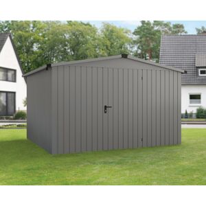 Gerätehaus 'Euroline ESD14 Trend-Sk' graualuminium 333 x 325 x 211 cm, Einzeltür