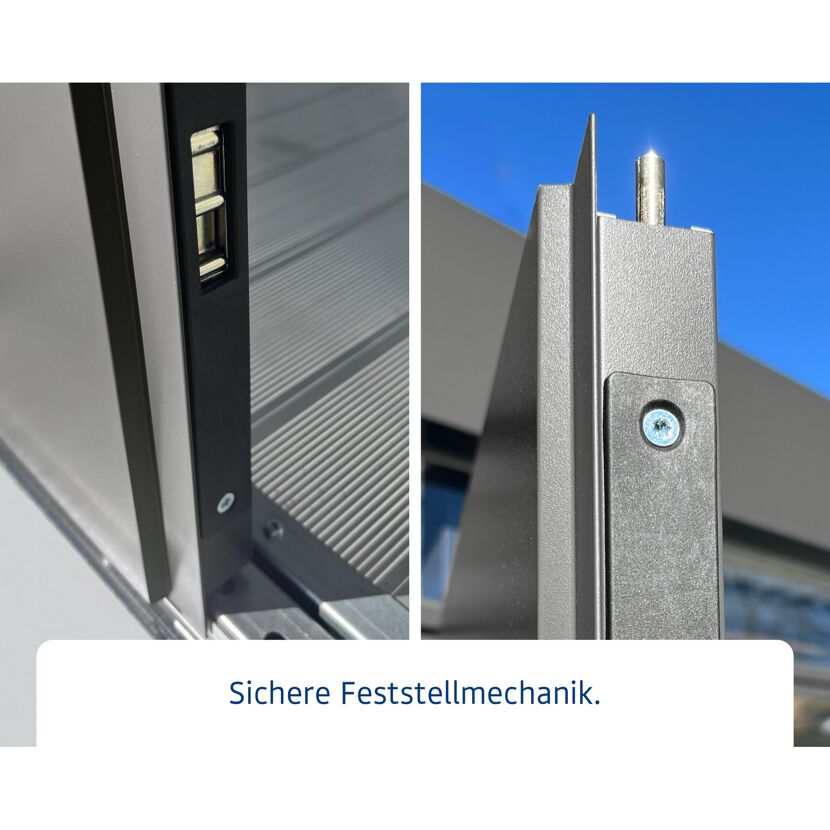 Gerätehaus 'Euroline ESD14 Trend-Sk' graualuminium 333 x 325 x 211 cm, Doppeltür