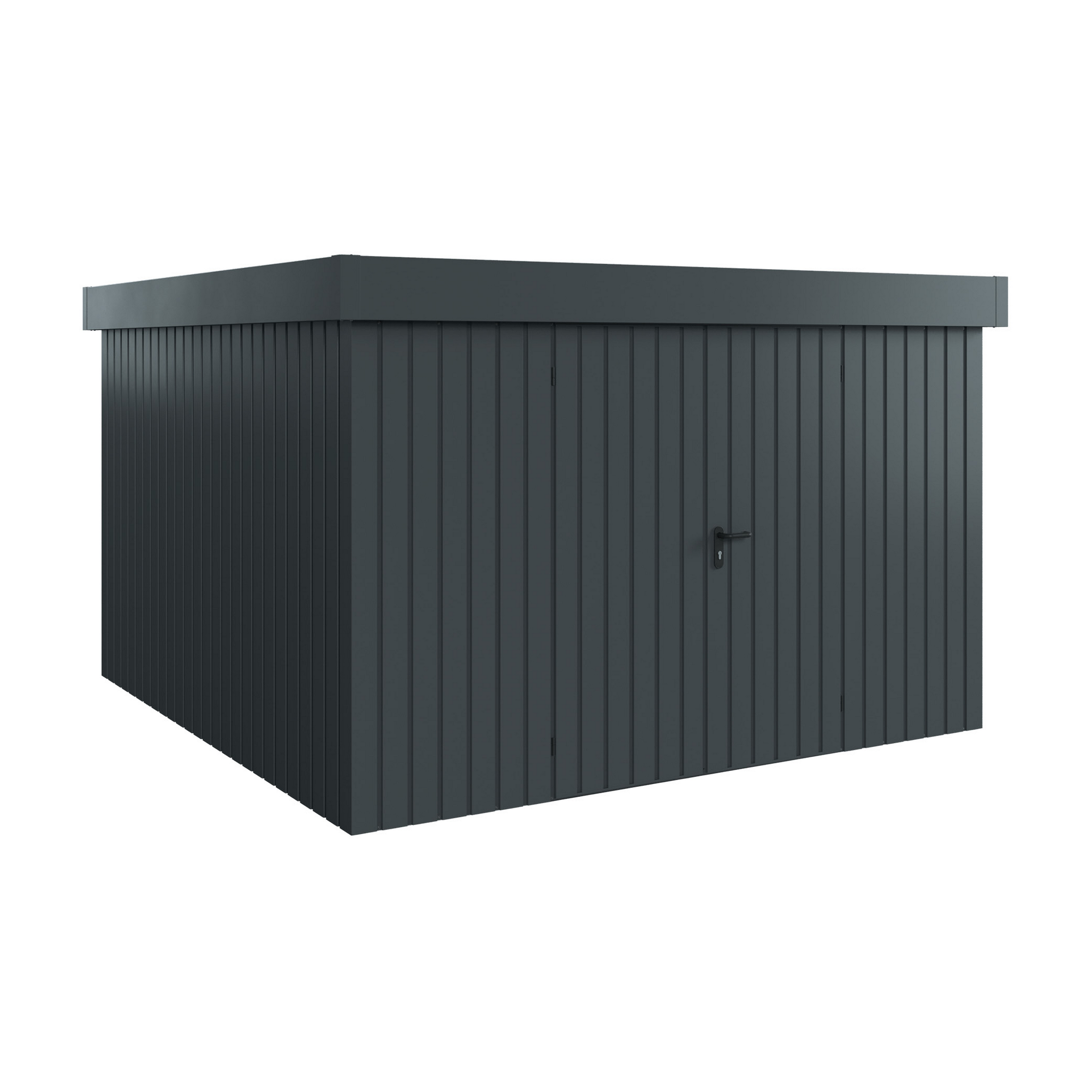 Gerätehaus 'Euroline EFD14 Trend-Sk' anthrazitgrau 325 x 325 x 211 cm, Doppeltür