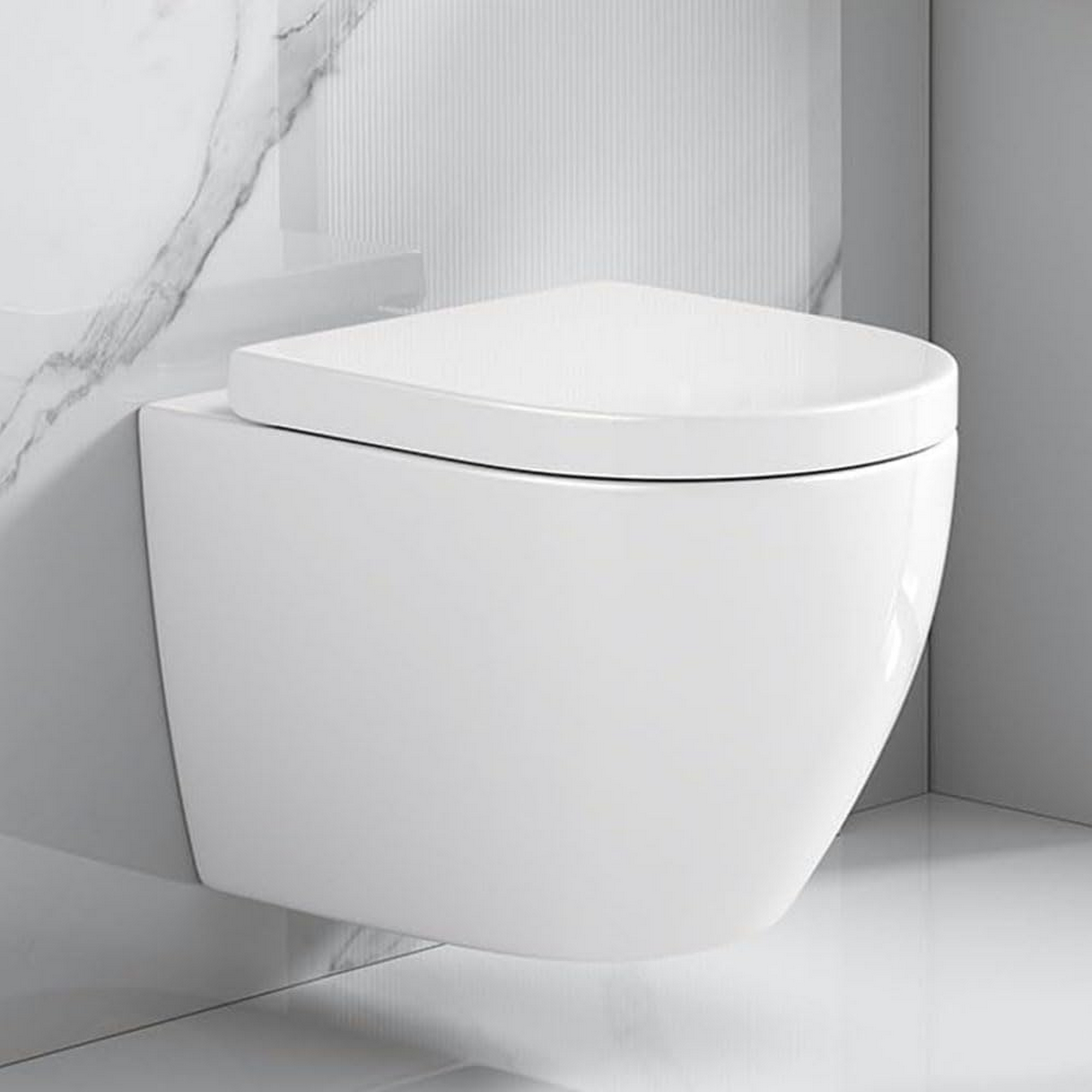 Wand-WC 'Adonis Twister Flush' inklusive WC-Sitz, spülrandlos