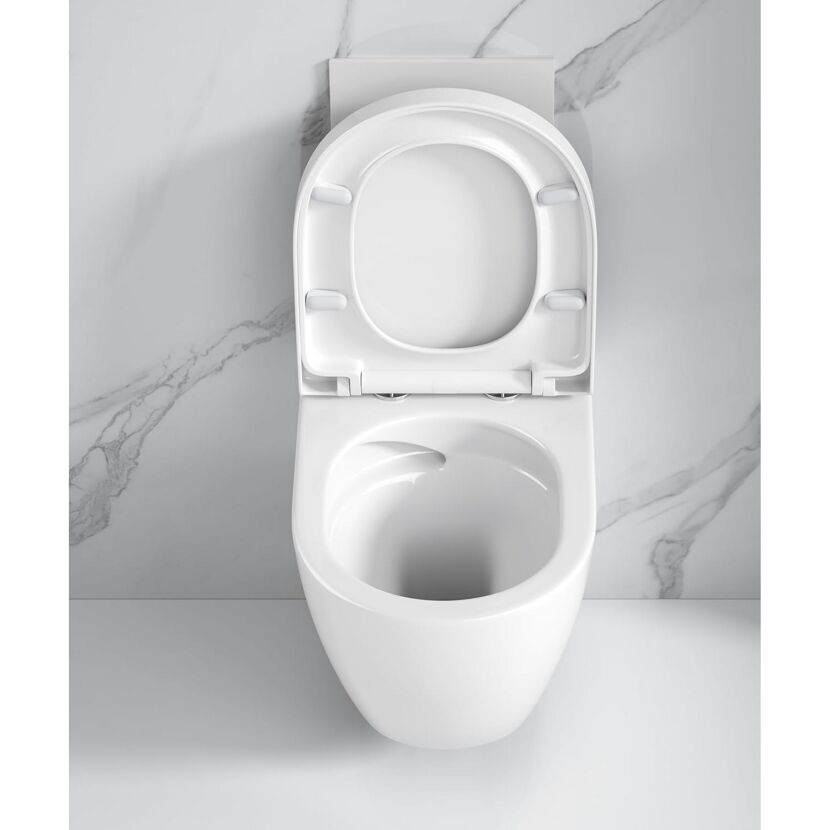 Wand-WC 'Adonis Twister Flush' inklusive WC-Sitz, spülrandlos