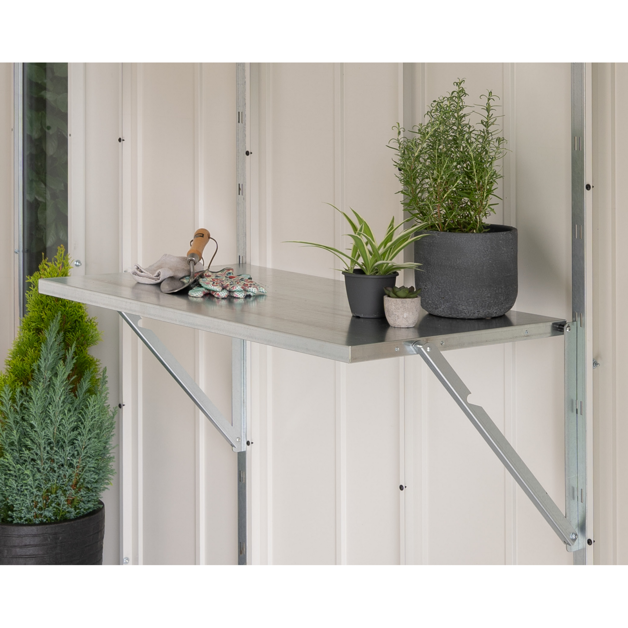 Klapptisch 'Euroline 960' Stahl 101 x 66 x 8 cm, für Gerätehaus