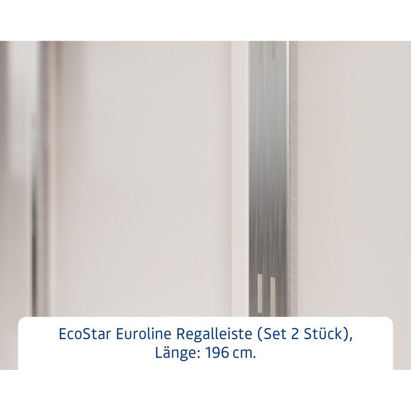 Regalleiste 'Euroline' Stahl 196 x 8 cm für Gerätehaus, 2 Stück