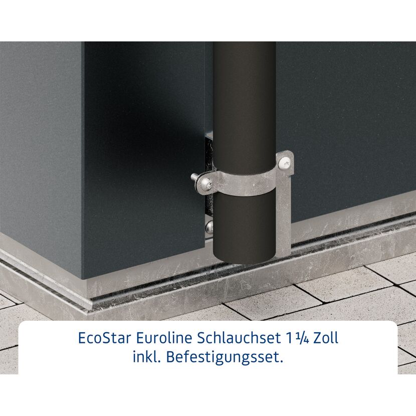 Schlauchset 'Euroline' Gummi Ø  4 x 190 cm, 2 Stück
