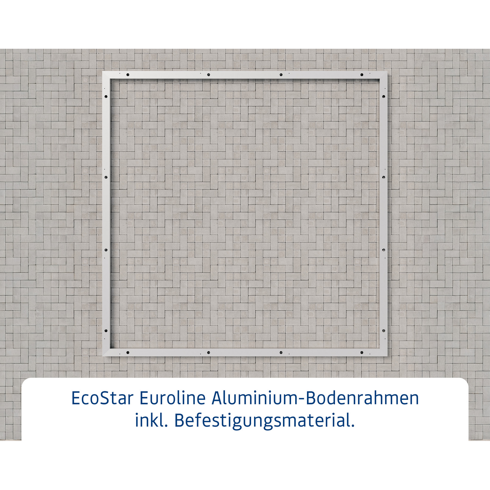 Bodenrahmen 'Euroline SD5/FD5/PD5' für Gerätehaus, 212 x 212 cm