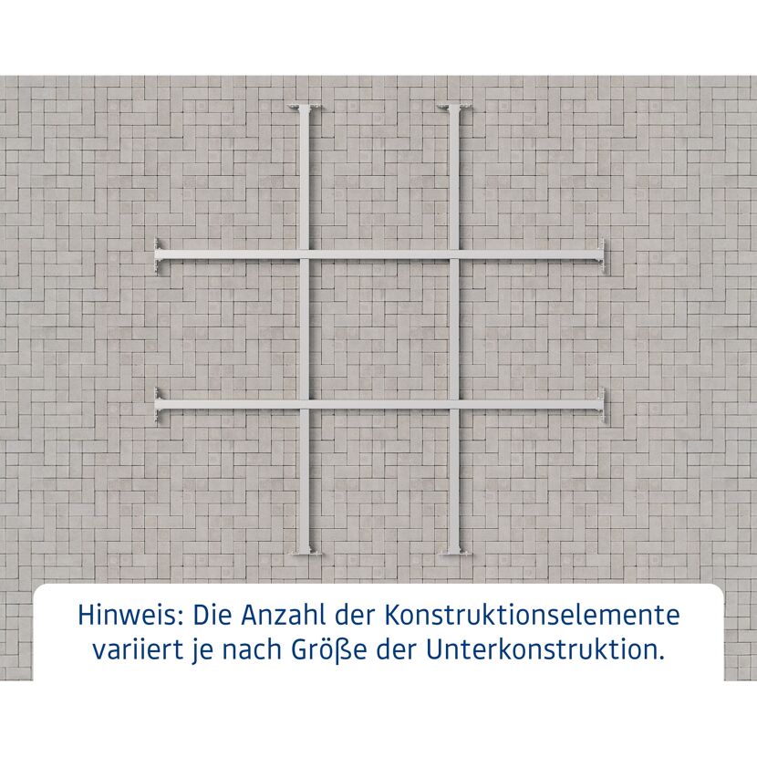 Unterkonstruktion 'Euroline SD1' Stahl, für Gerätehaus