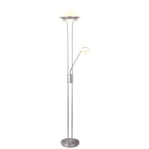LED-Stehleuchte 'Ella' silber 2-flammig 180 cm