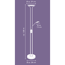 LED-Stehleuchte 'Ella' silber 2-flammig 180 cm