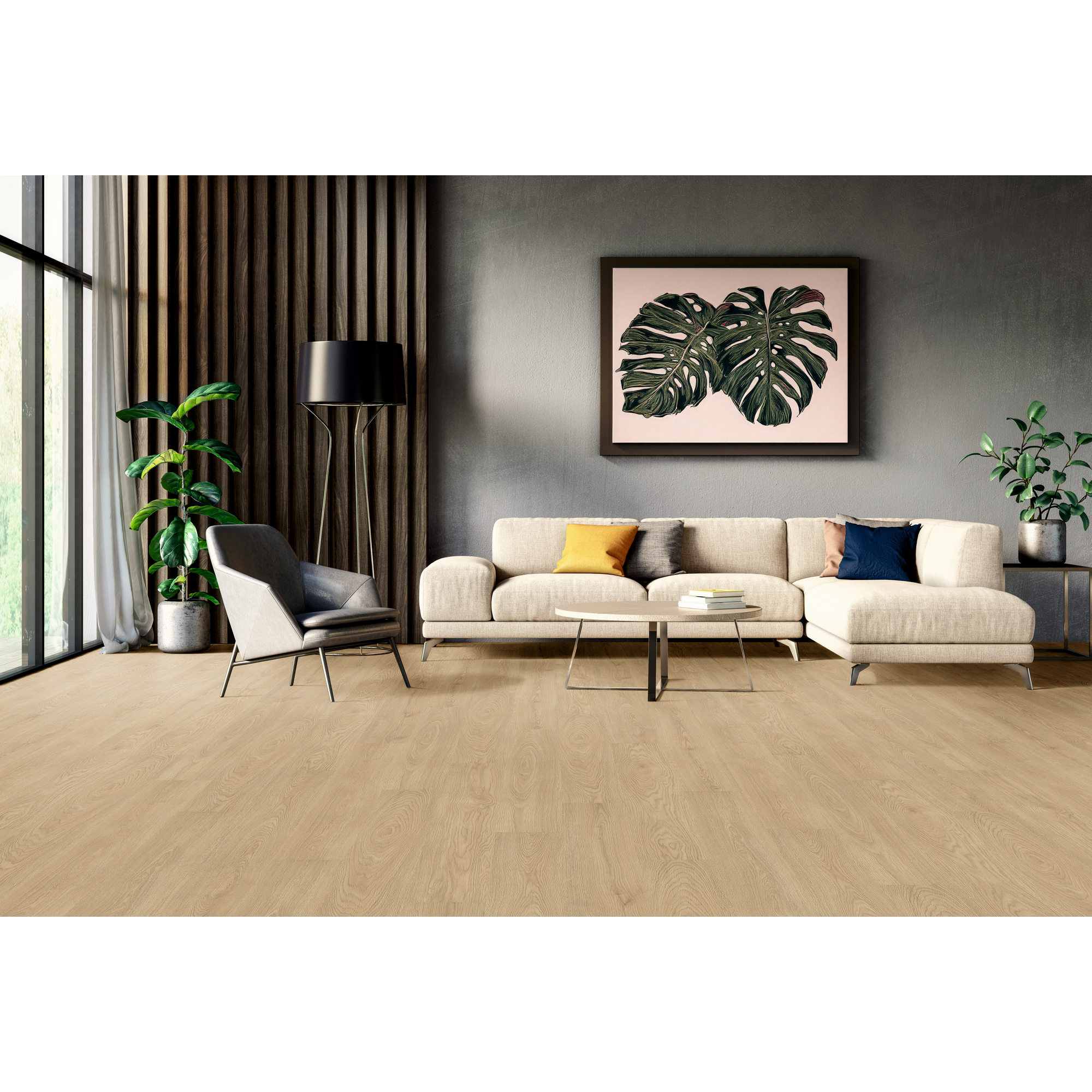 Laminat 'Comforth Oak Silk' eichefarben 6 mm