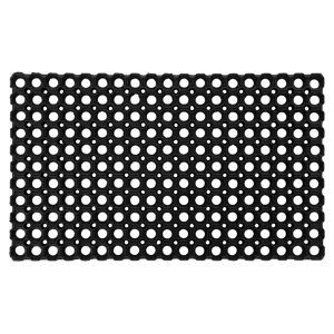 Gummiringmatte 'Boston' schwarz 40 x 60 cm