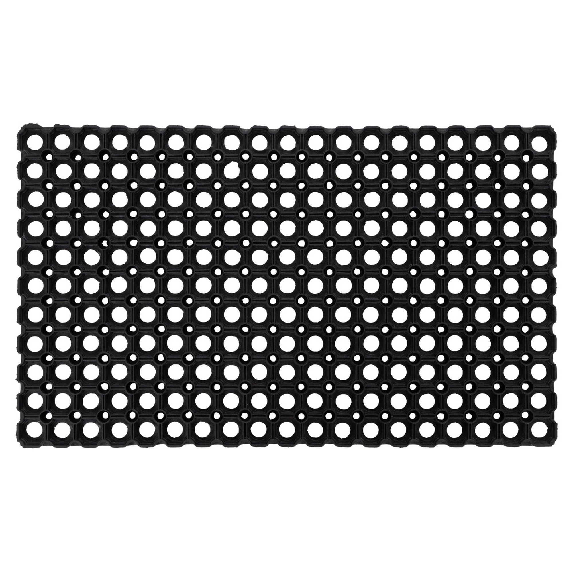 Gummiringmatte 'Boston' schwarz 60 x 80 cm