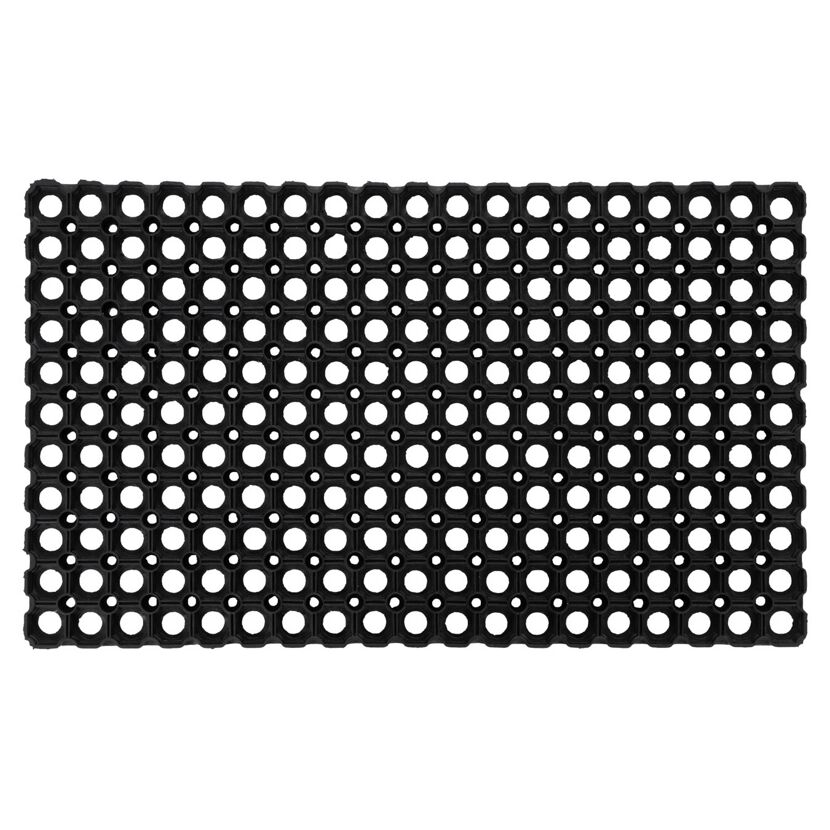 Gummiringmatte 'Boston' schwarz 60 x 80 cm