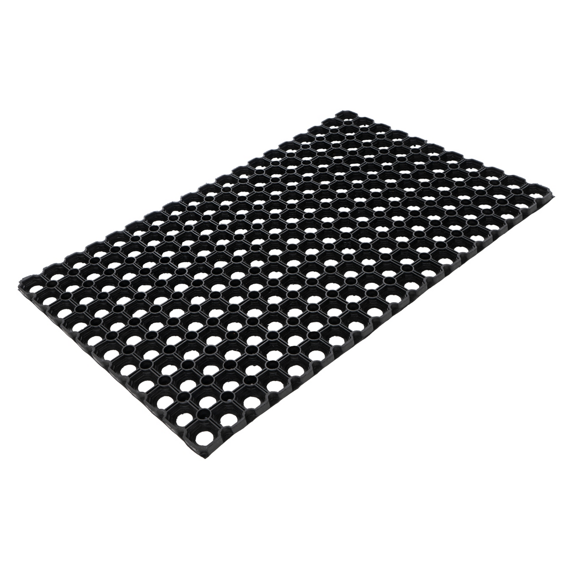 Gummiringmatte 'Boston' schwarz 60 x 80 cm