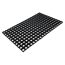 Gummiringmatte 'Boston' schwarz 80 x 120 cm