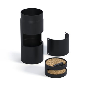 Teile eines Kaminofenfilters