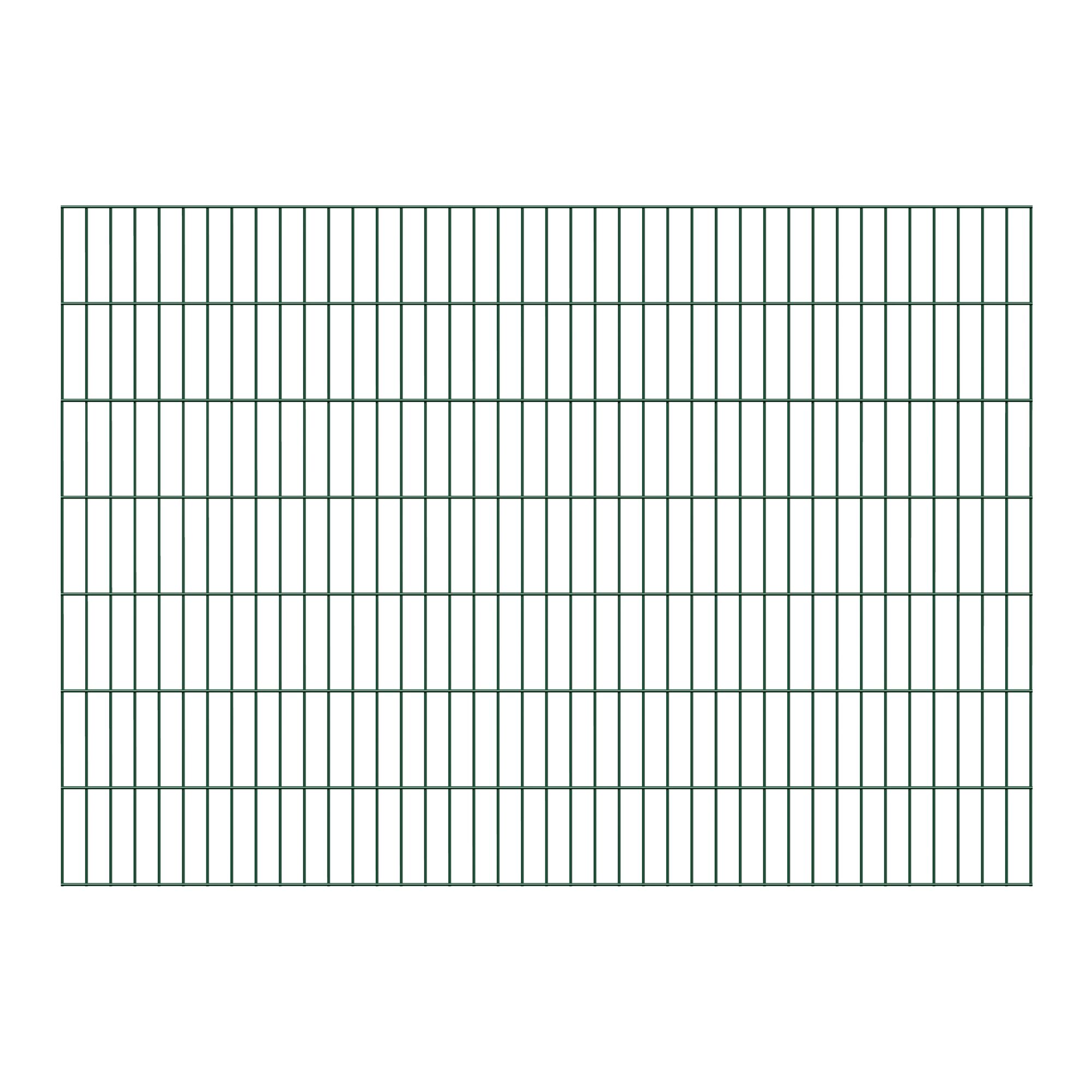 Grüner Doppelstabmattenzaun