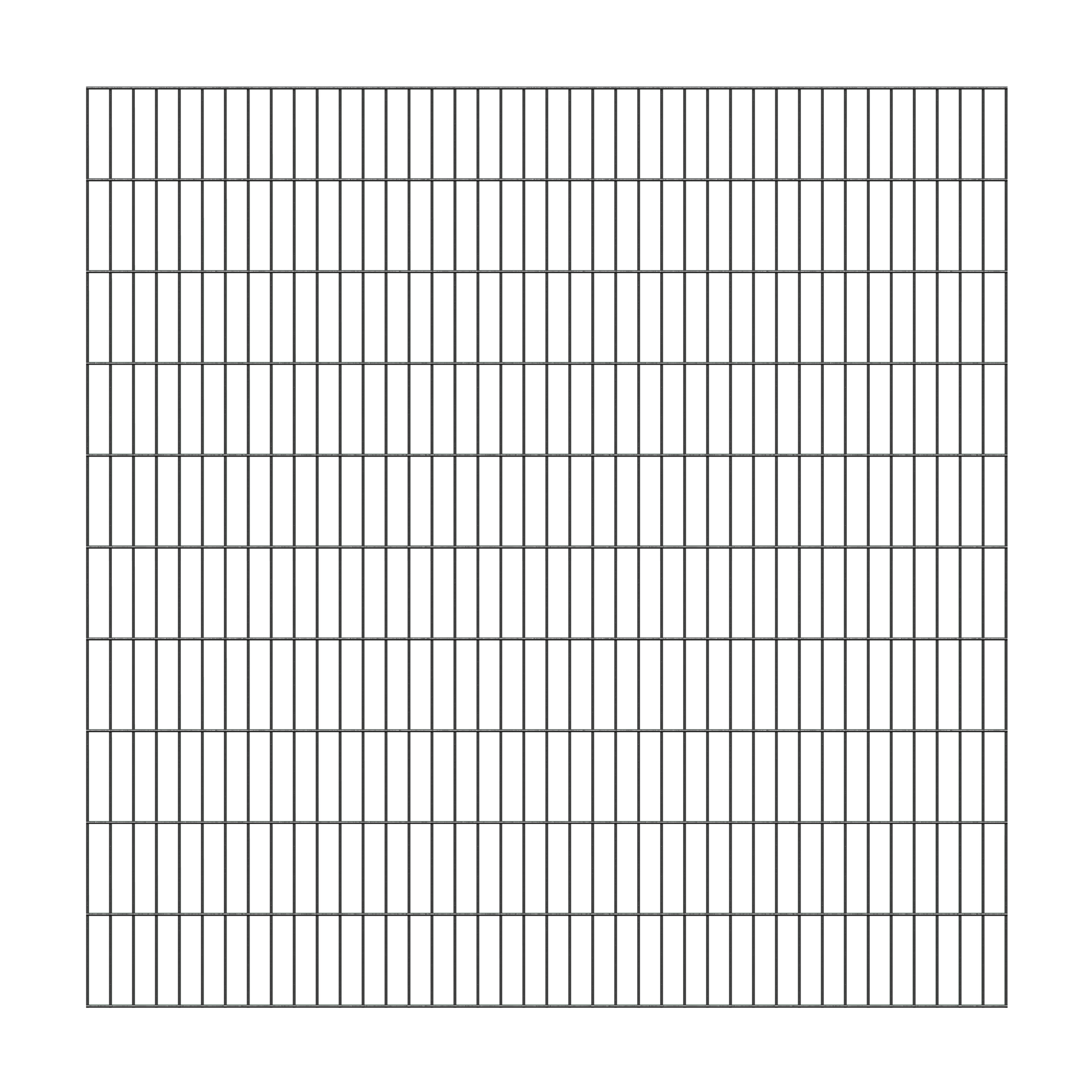 Doppelstabmatte 'Typ 6/5/6' anthrazit 200 x 200 cm + product picture