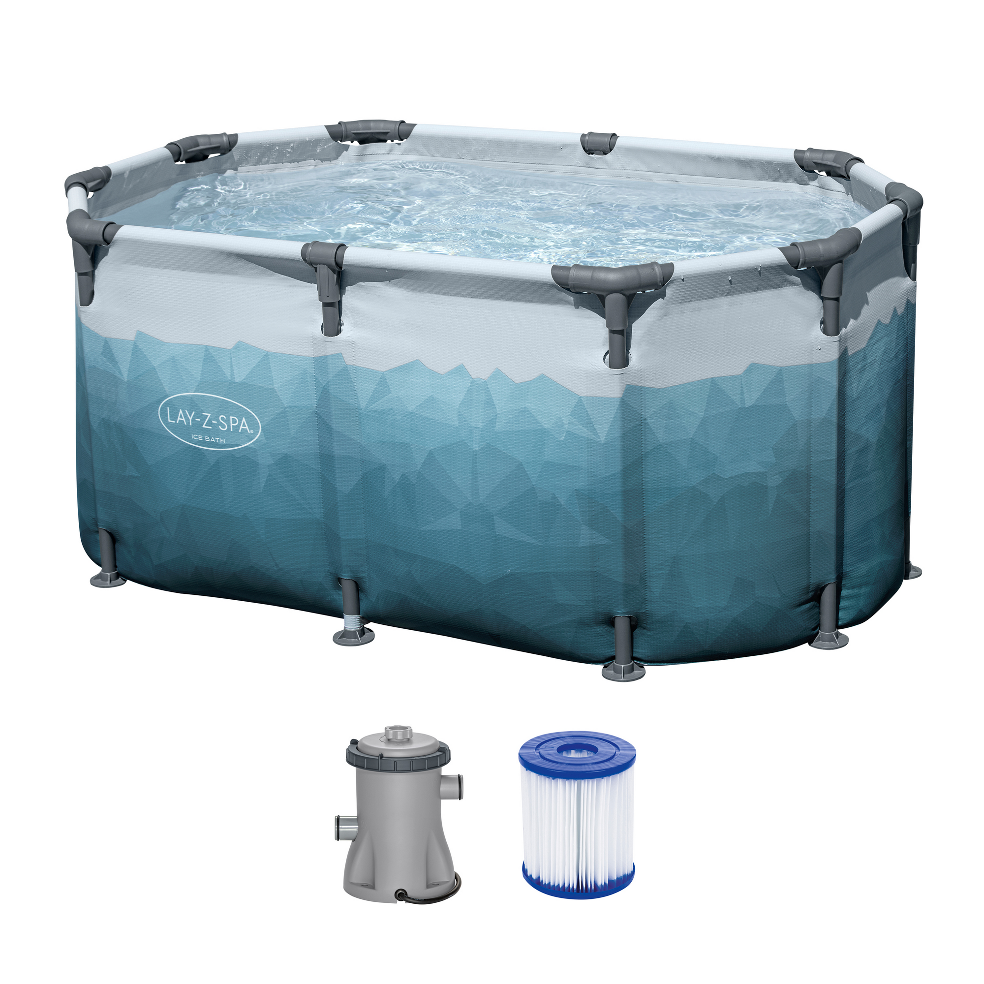 Eisbad 'LAY-Z-SPA Glacial Dip' mit Filterpumpe 150 x 90 x 65 cm oval + product picture