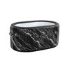 Schwarzer, aufblasbarer Whirlpool mit Marmoroptik