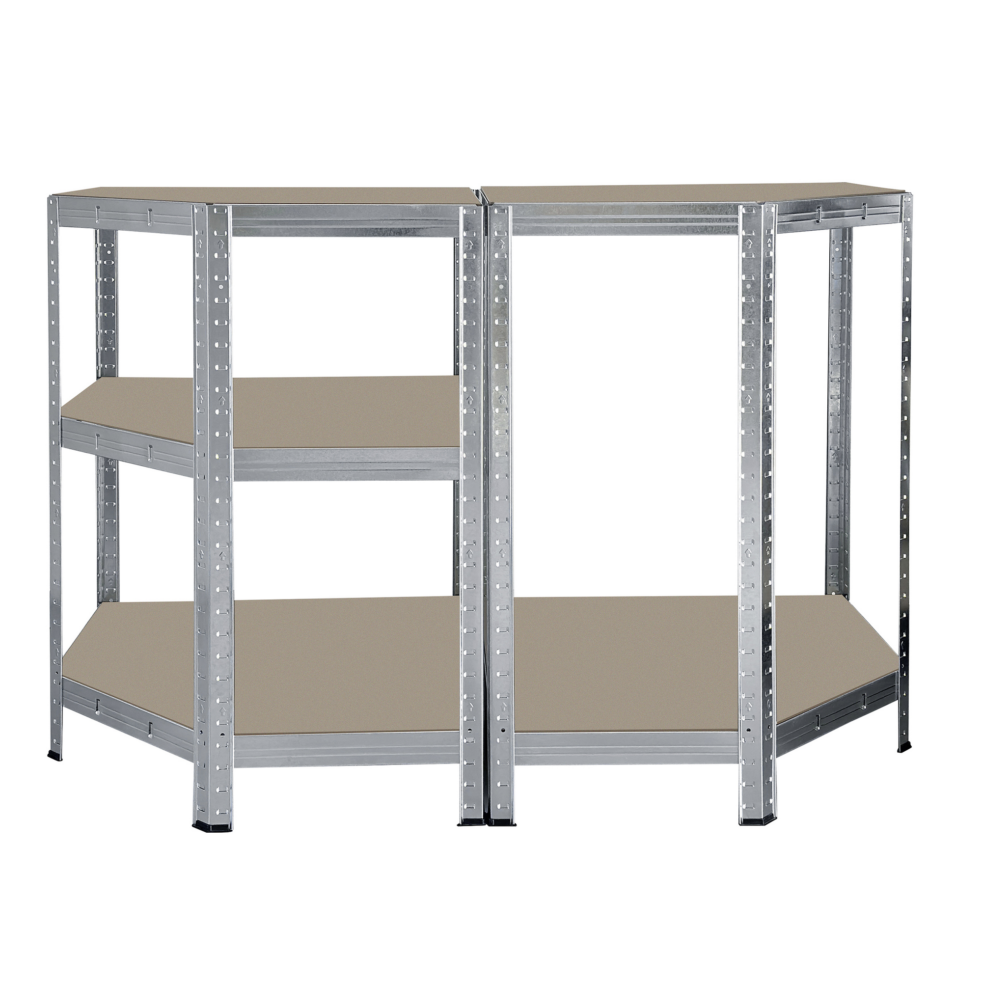 Eck-Schwerlastregal 180 x 70 x 40 cm 5 Böden à 175 kg