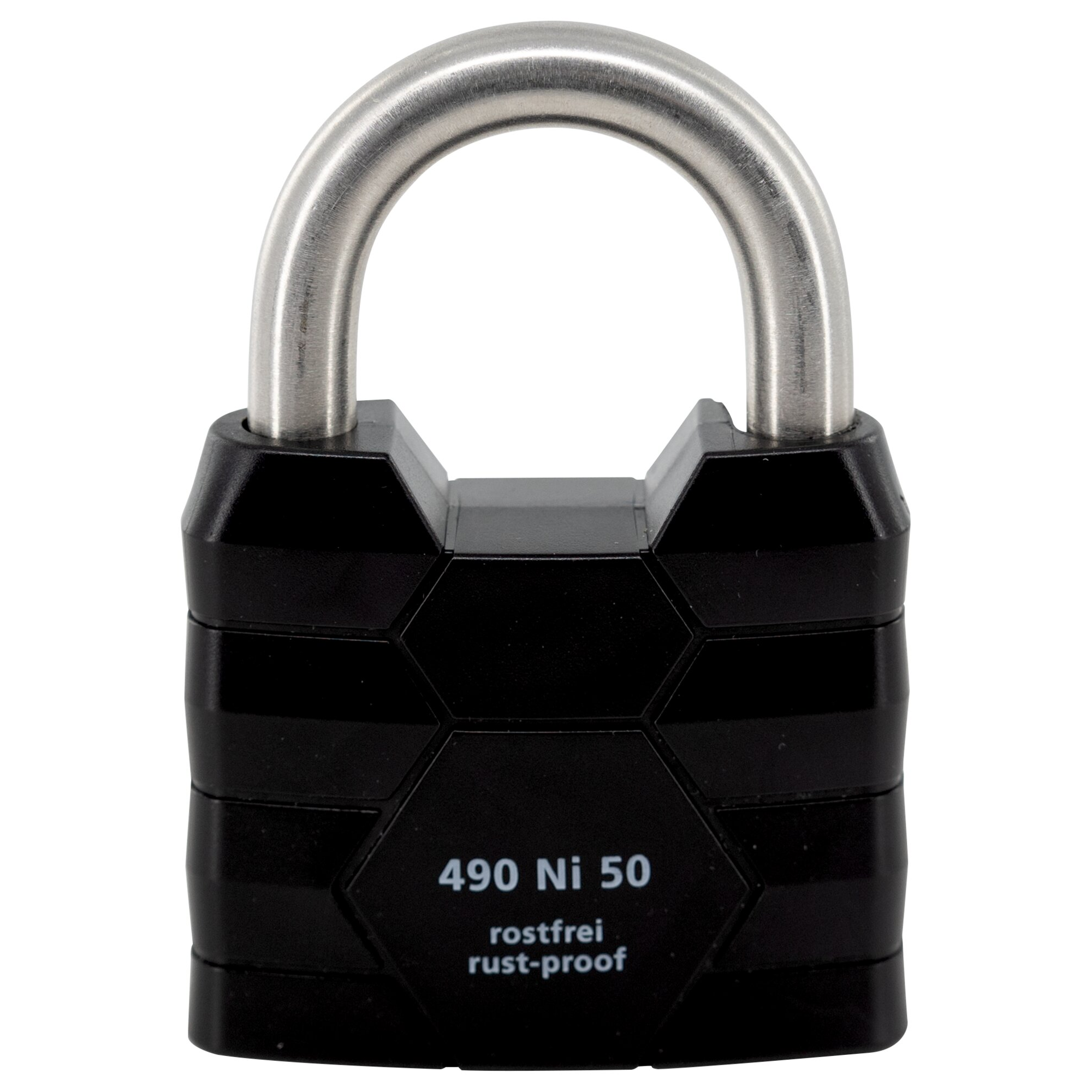 Zylinder-Vorhangschloss '490 Ni 50 SB' schwarz 5,4 cm
