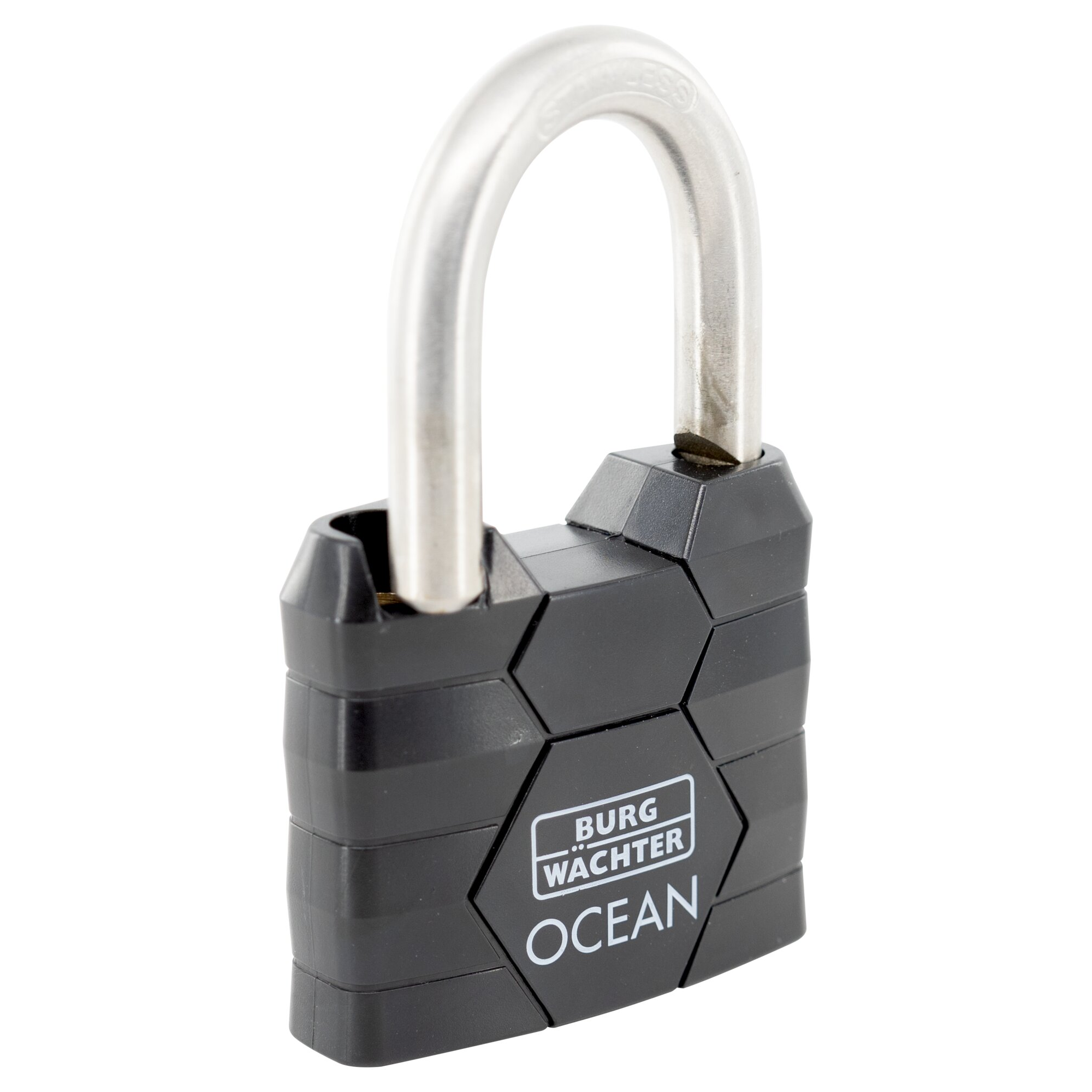 Zylinder-Vorhangschloss '490 Ni 50 SB' schwarz 5,4 cm