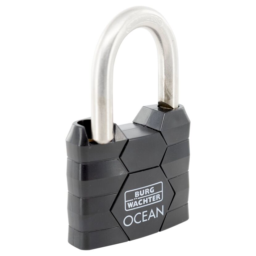 Zylinder-Vorhängeschloss '490 Ni 50 SB' schwarz 5,4 cm