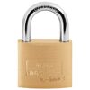 Zylinder-Vorhängeschloss 'C-Line 222 40 6 SB' messingfarben 4 cm
