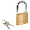 Zylinder-Vorhängeschloss 'C-Line 222 40 6 SB' messingfarben 4 cm