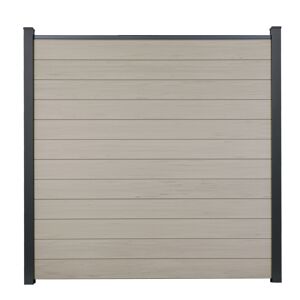 Steckzaun 'Solid' BPC Sandfarben 180 x 180 cm