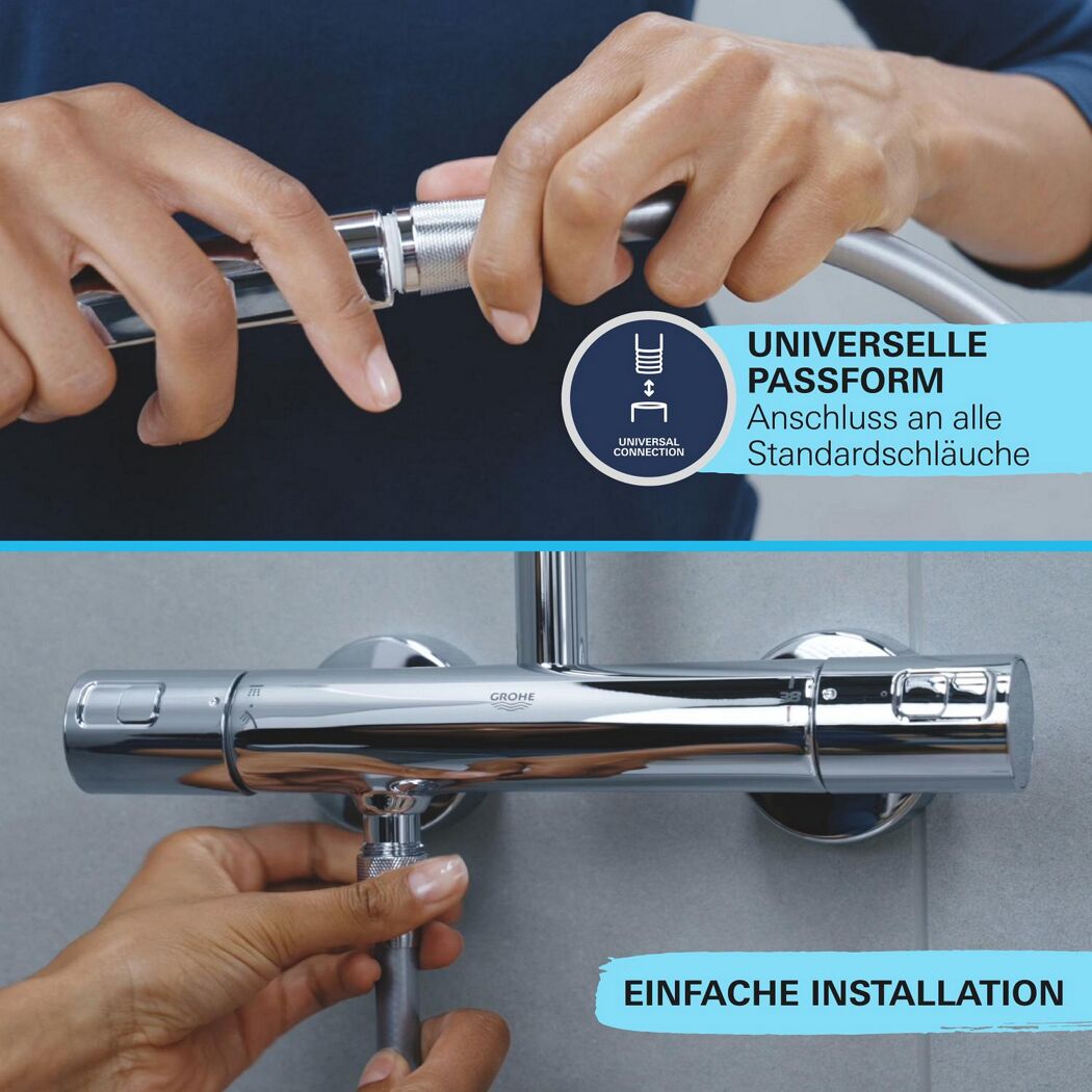 Handbrause 'Vitalio Start 110' chromfarben 2 Strahlarten
