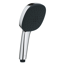 Handbrause 'Vitalio Comfort 110' chrom/schwarz 2 Strahlarten